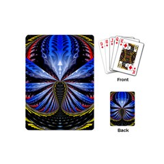 Illustration Robot Wave Playing Cards (mini)  by Mariart