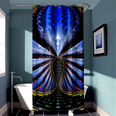 Illustration Robot Wave Shower Curtain 36  X 72  (stall)  by Mariart