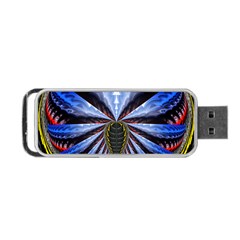 Illustration Robot Wave Portable Usb Flash (one Side) by Mariart