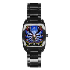 Illustration Robot Wave Stainless Steel Barrel Watch