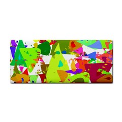 Colorful Shapes On A White Background                             Hand Towel by LalyLauraFLM