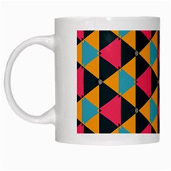 Triangles Pattern                           White Mug by LalyLauraFLM