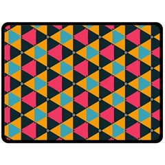 Triangles Pattern                          Fleece Blanket by LalyLauraFLM