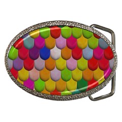 Colorful Tiles Pattern                           Belt Buckle