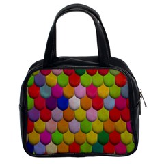 Colorful Tiles Pattern                           Classic Handbag (two Sides) by LalyLauraFLM