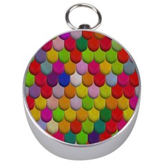 Colorful Tiles Pattern                           Silver Compass by LalyLauraFLM