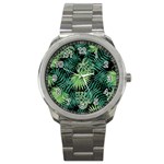 Tropical pattern Sport Metal Watch Front