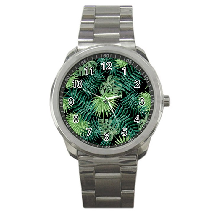 Tropical pattern Sport Metal Watch