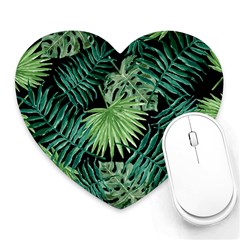 Tropical Pattern Heart Mousepads by ValentinaDesign