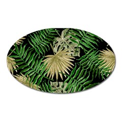 Tropical Pattern Oval Magnet by ValentinaDesign