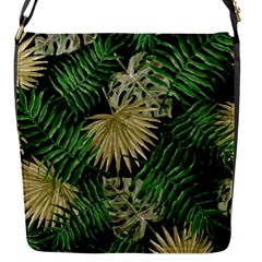 Tropical Pattern Flap Messenger Bag (s) by ValentinaDesign