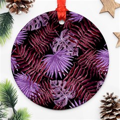 Tropical Pattern Ornament (round) by ValentinaDesign