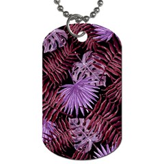 Tropical Pattern Dog Tag (one Side) by ValentinaDesign