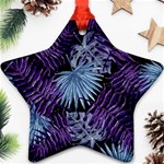 Tropical pattern Star Ornament (Two Sides) Back