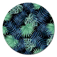 Tropical Pattern Magnet 5  (round) by ValentinaDesign