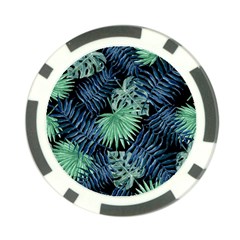 Tropical Pattern Poker Chip Card Guard