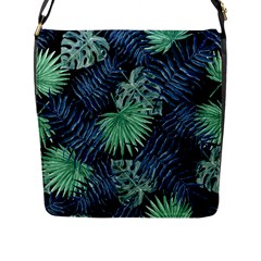 Tropical Pattern Flap Messenger Bag (l)  by ValentinaDesign