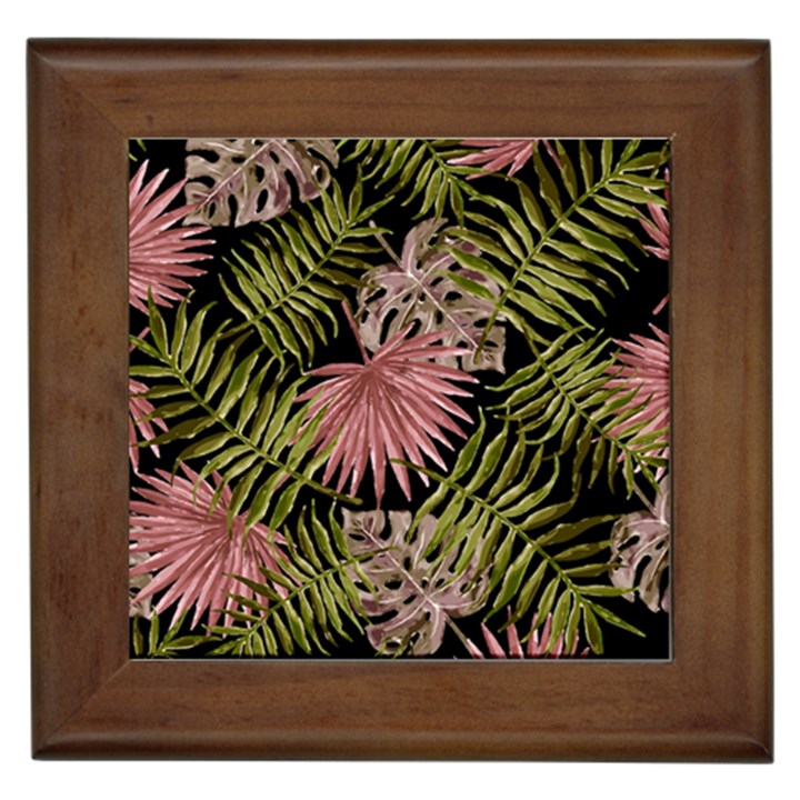 Tropical pattern Framed Tiles