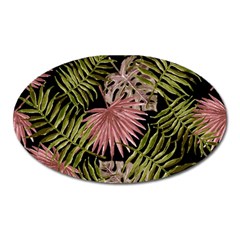 Tropical Pattern Oval Magnet by ValentinaDesign