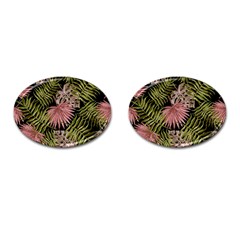 Tropical Pattern Cufflinks (oval)