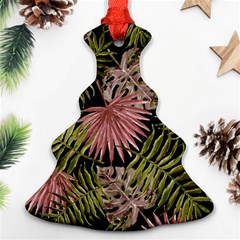 Tropical Pattern Christmas Tree Ornament (two Sides)