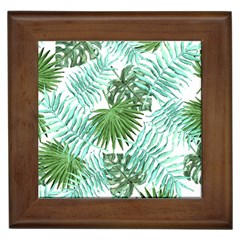 Tropical Pattern Framed Tiles by ValentinaDesign