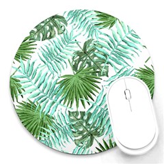 Tropical Pattern Round Mousepads by ValentinaDesign