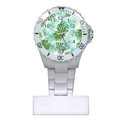 Tropical Pattern Plastic Nurses Watch by ValentinaDesign