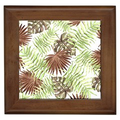 Tropical Pattern Framed Tiles by ValentinaDesign