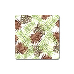 Tropical Pattern Square Magnet by ValentinaDesign