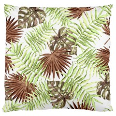 Tropical Pattern Large Flano Cushion Case (two Sides) by ValentinaDesign