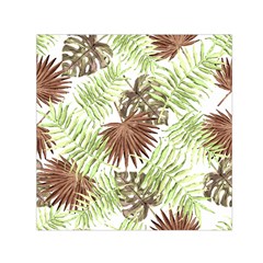 Tropical Pattern Small Satin Scarf (square) by ValentinaDesign