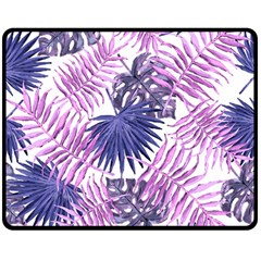 Tropical Pattern Double Sided Fleece Blanket (medium)  by ValentinaDesign