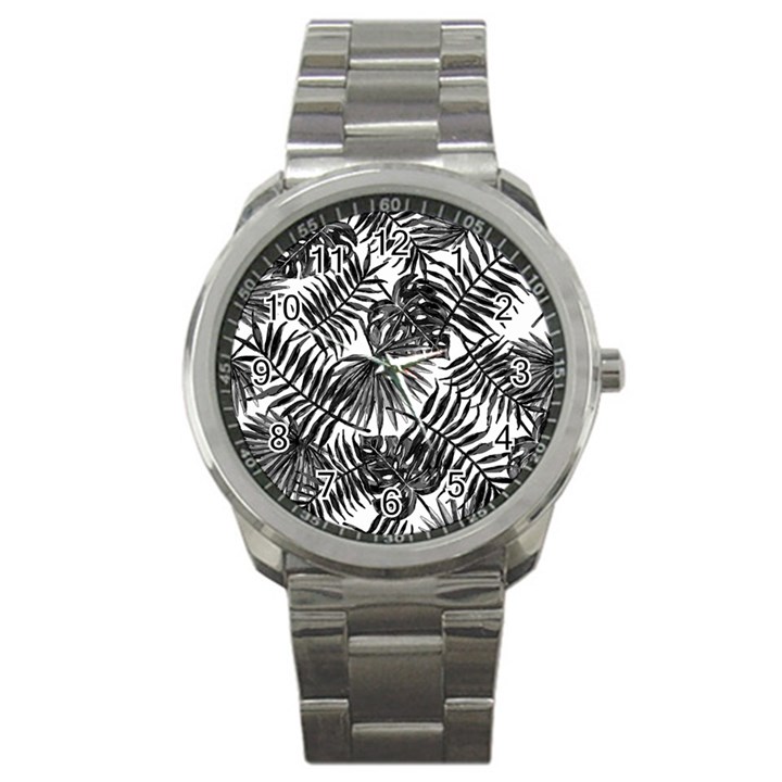 Tropical pattern Sport Metal Watch