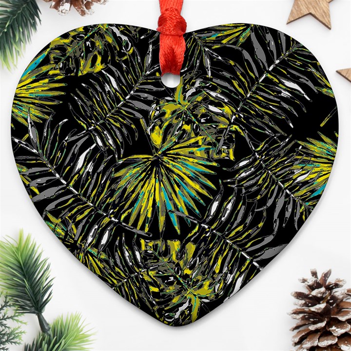 Tropical pattern Ornament (Heart)