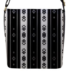 Folklore Pattern Flap Messenger Bag (s) by ValentinaDesign