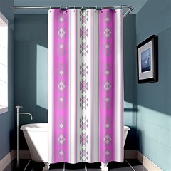 Folklore Pattern Shower Curtain 36  X 72  (stall)  by ValentinaDesign