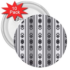 Folklore Pattern 3  Buttons (10 Pack)  by ValentinaDesign