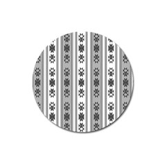 Folklore Pattern Magnet 3  (round) by ValentinaDesign