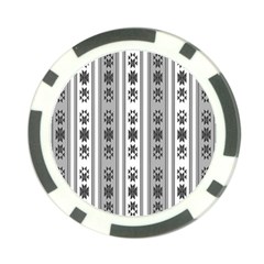 Folklore Pattern Poker Chip Card Guard by ValentinaDesign