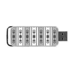 Folklore Pattern Portable Usb Flash (one Side) by ValentinaDesign