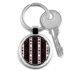 Folklore Pattern Key Chains (round)  by ValentinaDesign