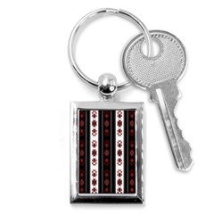 Folklore Pattern Key Chains (rectangle)  by ValentinaDesign