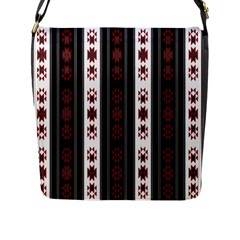 Folklore Pattern Flap Messenger Bag (l)  by ValentinaDesign