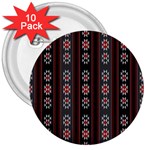 Folklore pattern 3  Buttons (10 pack)  Front