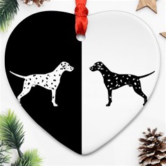 Dalmatian Dog Ornament (heart) by Valentinaart