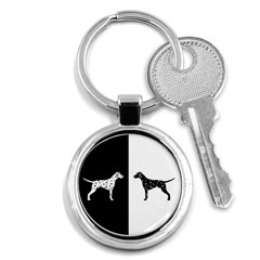 Dalmatian Dog Key Chains (round)  by Valentinaart