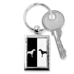 Dalmatian Dog Key Chains (rectangle)  by Valentinaart