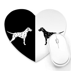 Dalmatian Dog Heart Mousepads by Valentinaart