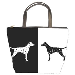 Dalmatian Dog Bucket Bags by Valentinaart